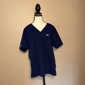 AYA Healthcare Navy Figs Top